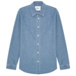 NN.07 Casper Denim Overshirt Blauw