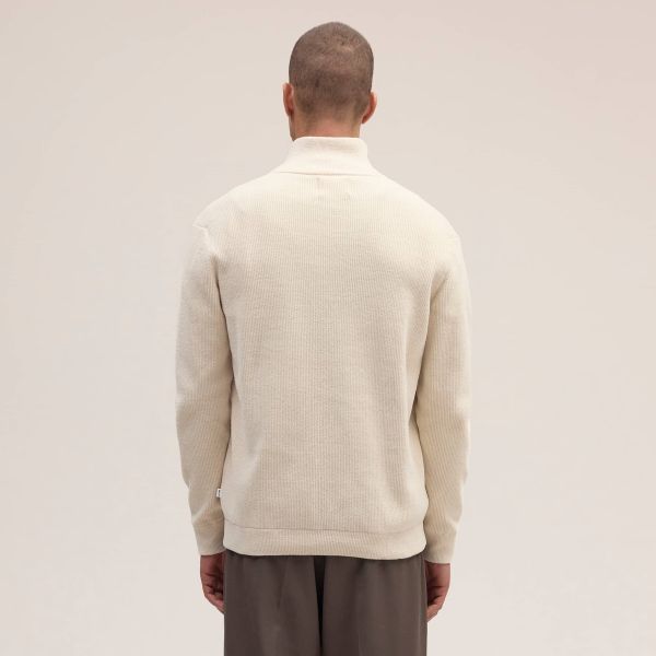 NN.07 Danny Half Zip Sweater Off White