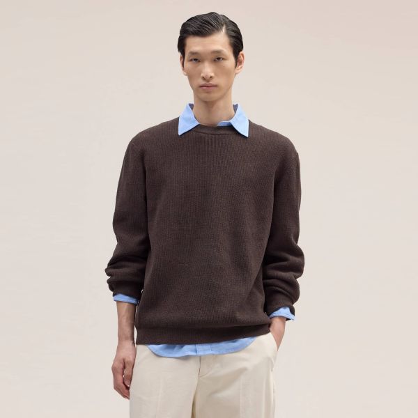 NN.07 Danny Knit Sweater Donker Bruin