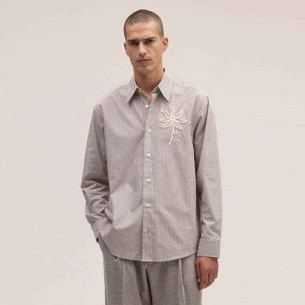 NN.07 Quinsy Overhemd Bruin