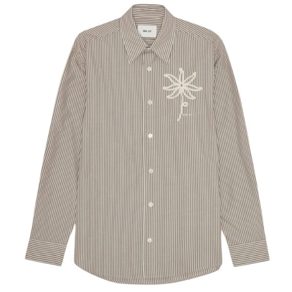NN.07 Quinsy Overhemd Bruin