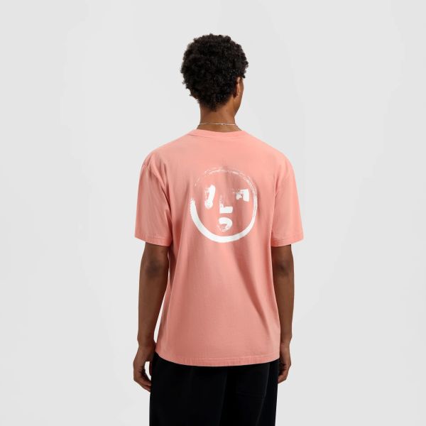 Olaf Brushstroke Face T-shirt Coral