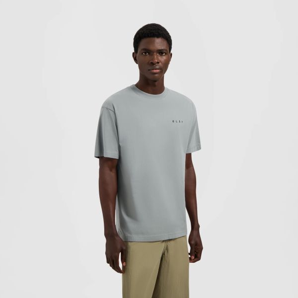Olaf Brushstroke Face T-shirt Grijs