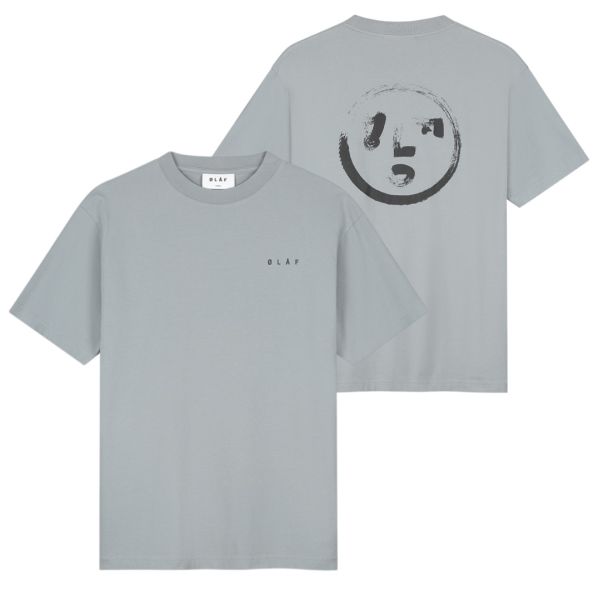 Olaf Brushstroke Face T-shirt Grijs
