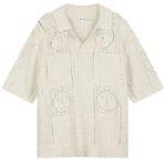 Olaf Face Logo Knit Polo Off White