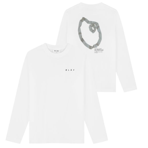 Olaf Paint Palette Longsleeve T-shirt Wit
