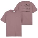 Olaf Paintbrush Graphic T-shirt Roze