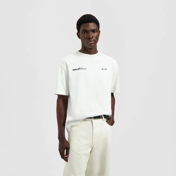 Olaf Script Friends Boxy T-shirt Wit