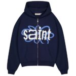 Saint Blanc Flower Patch Vest Navy