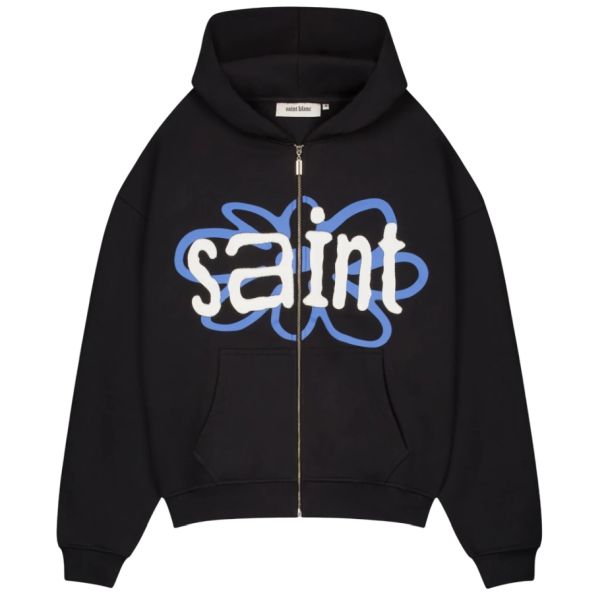 Saint Blanc Flower Patch Vest Zwart