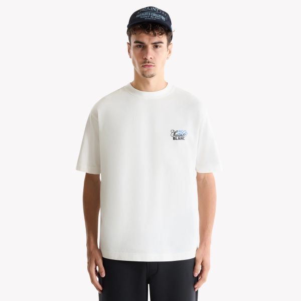 Saint Blanc Flower T-shirt Off White