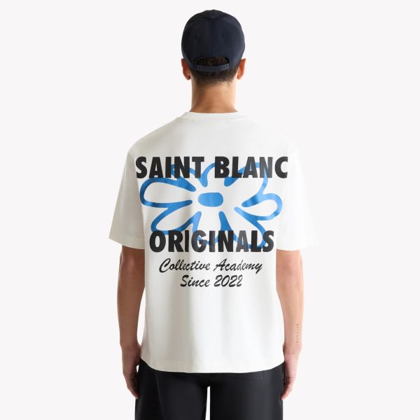 Saint Blanc Flower T-shirt Off White