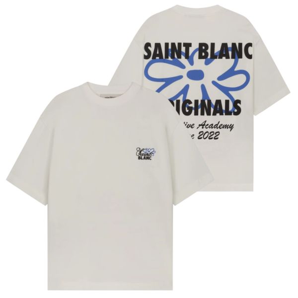 Saint Blanc Flower T-shirt Off White