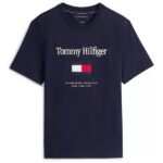 Tommy Hilfiger Embro Flag T-shirt Navy