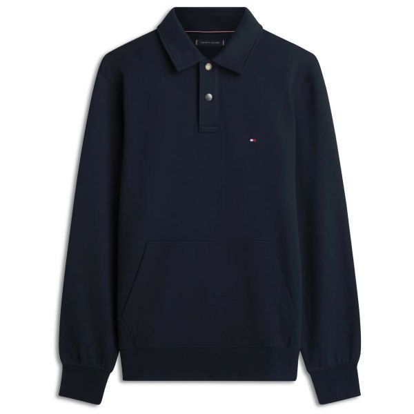Tommy Hilfiger Essential Terry Longsleeve Polo Navy