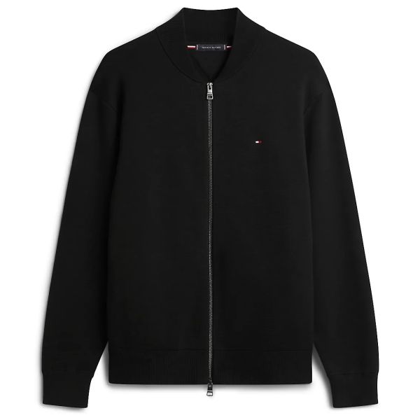 Tommy Hilfiger Full Milano Baseball Vest Zwart