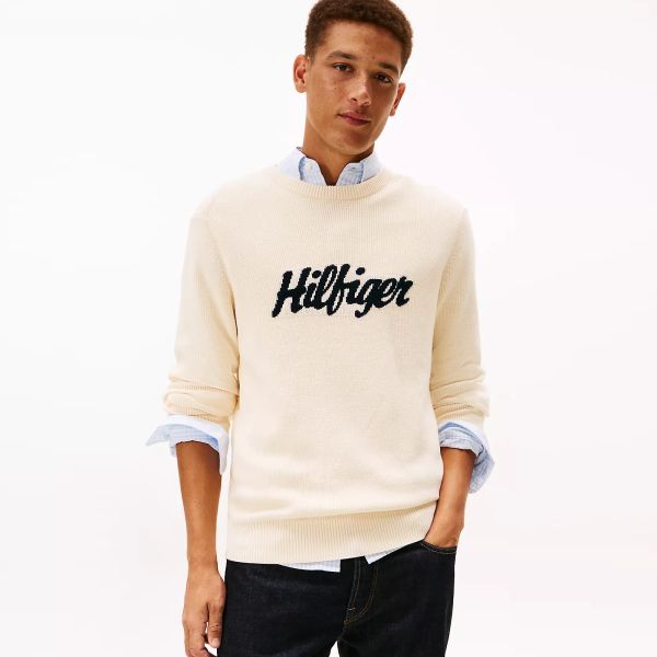 Tommy Hilfiger Graphic Sweater Off White