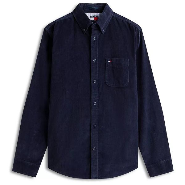 Tommy Jeans Regular Baby Cord Overshirt Navy