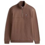 Tommy Jeans Regular Badge Quarter Zip Sweater Bruin