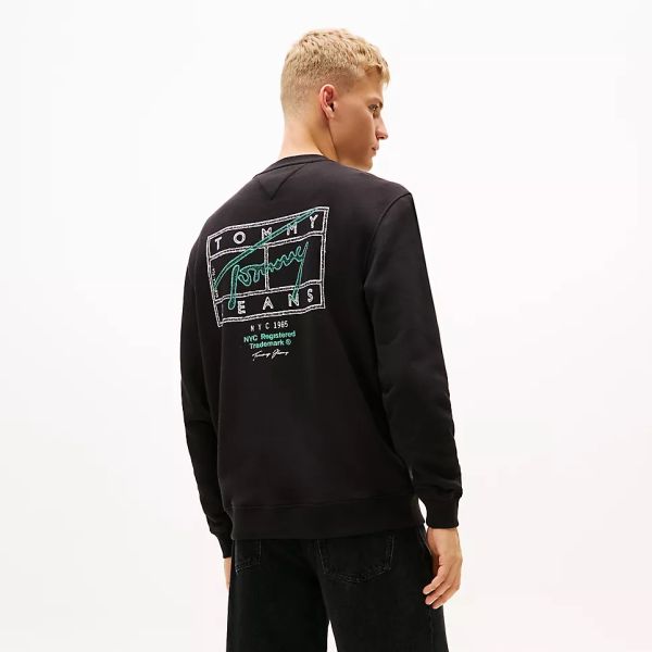 Tommy Jeans Regular Entry DNA Sweater Zwart