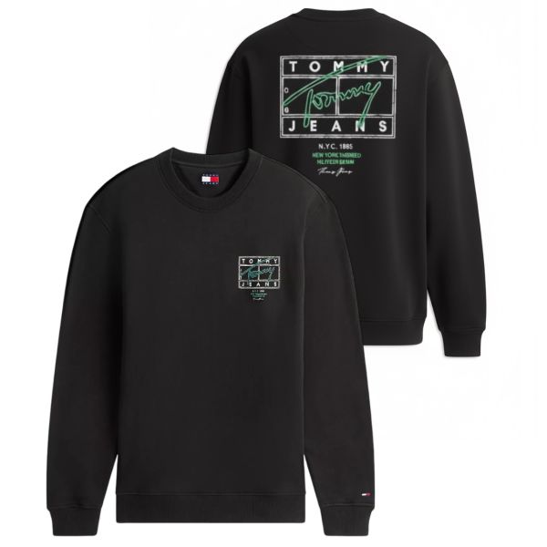 Tommy Jeans Regular Entry DNA Sweater Zwart