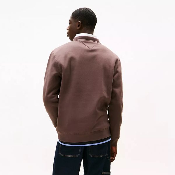 Tommy Jeans Regular Linear Sweater Bruin