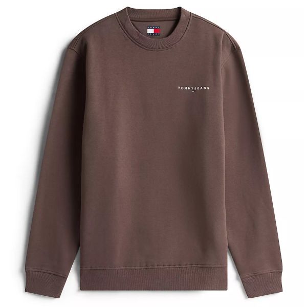 Tommy Jeans Regular Linear Sweater Bruin