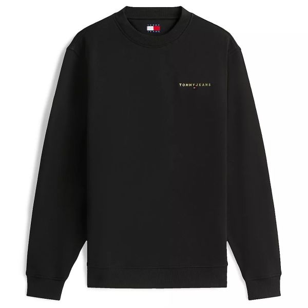 Tommy Jeans Regular Linear Sweater Zwart