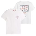 Tommy Jeans Regular Sign Spray T-shirt Off White