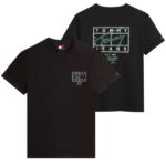 Tommy Jeans Regular Sign Spray T-shirt Zwart