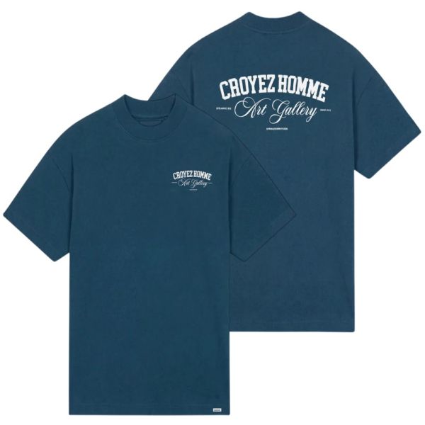 Croyez Art Gallery T-shirt Donker blauw