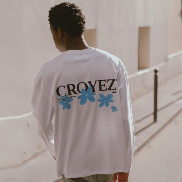 Croyez Botanique Longsleeve T-shirt Wit