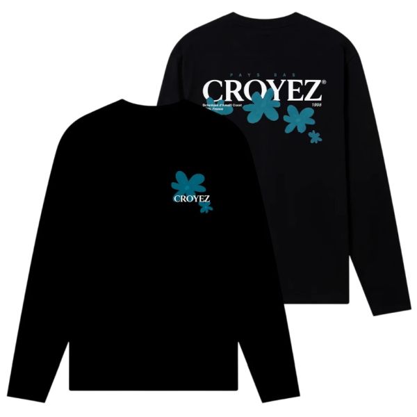 Croyez Botanique Longsleeve T-shirt Zwart