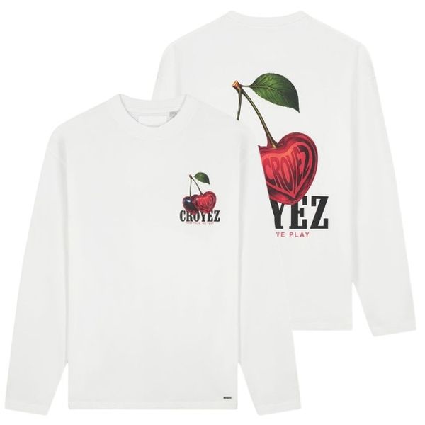 Croyez Cerise D'Amour Longsleeve T-shirt Wit