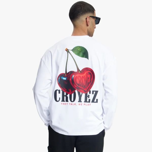 Croyez Cerise D'Amour Longsleeve T-shirt Wit