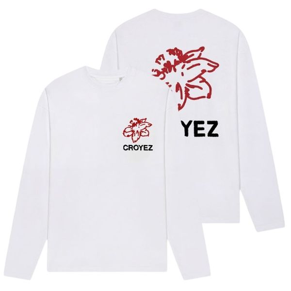 Croyez Gardener Longsleeve T-shirt Wit/Rood