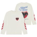 Croyez Heart On Fire Longsleeve Off White