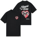 Croyez Heart On Fire T-shirt Zwart