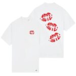 Croyez Lips T-shirt Wit