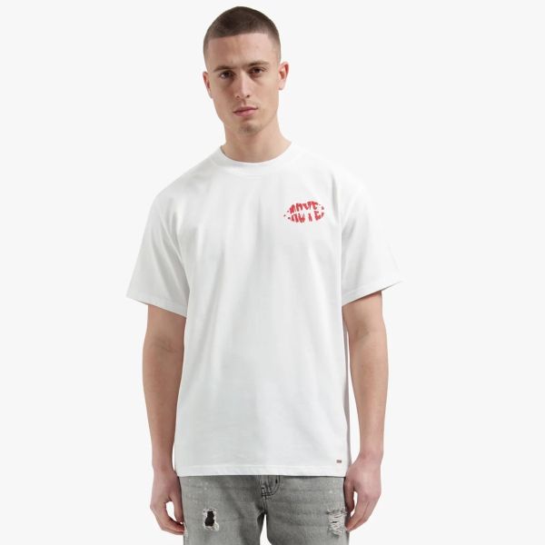 Croyez Lips T-shirt Wit