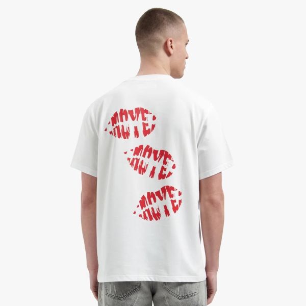 Croyez Lips T-shirt Wit