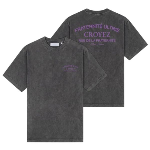 Original Fraternité T-shirt Antraciet