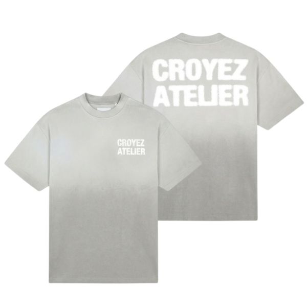 Croyez Sprayed Atelier T-shirt Grijs