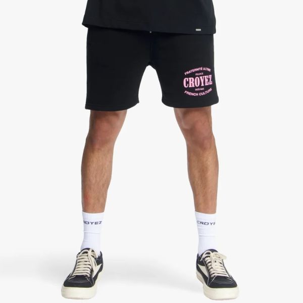 Croyez Stamp Korte Broek Zwart