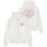 Croyez Stitched Heart Vest Off White
