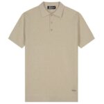 Malelions Bouclé Polo Beige