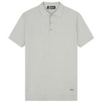 Malelions Bouclé Polo Grijs