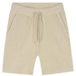 Malelions Emblem Towelling Korte Broek Beige