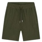 Malelions Emblem Seersucker Korte Broek Groen