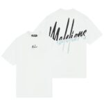 Malelions Oversized Split T-shirt Wit